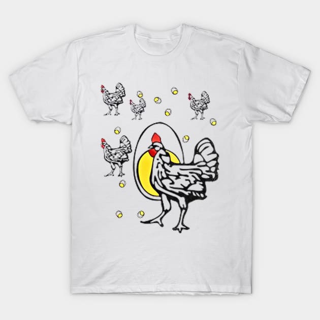 Roseanne chicken funny tv show T-Shirt by Funny sayings